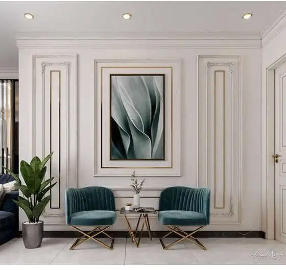 احدث ديكورات جدران وديكورات أنيقة لمنزلك حي النرجس والياسمين